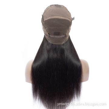 Wig Vendors Cheap Silky Straight Pre Plucked Full Lace Human Hair Wig Double Drawn Wholesale Long Human Hair Full Lace Wig HD